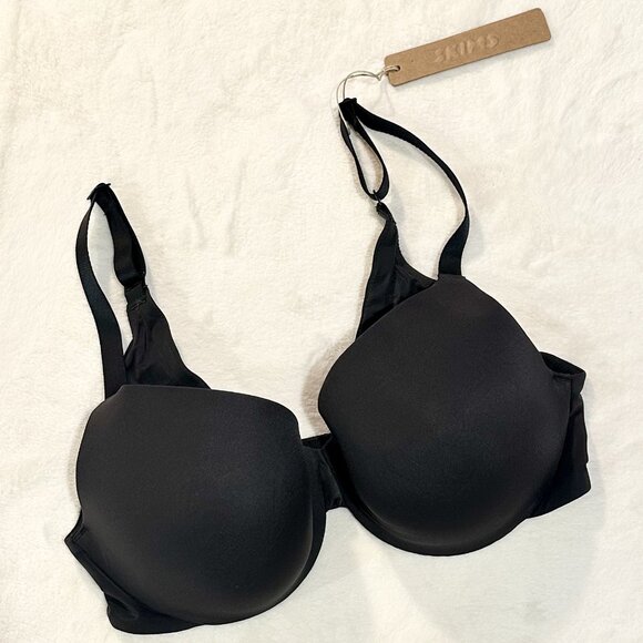 NWT SKIMS Smoothing Intimates Full Coverage Lightly Lined Bra in Onyx - 34C - Picture 2 of 9